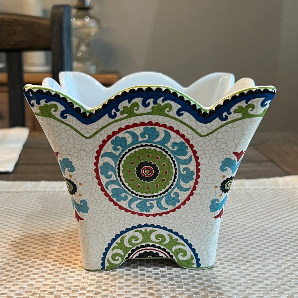 222 Fifth Multicolor Genuine Stoneware Planter